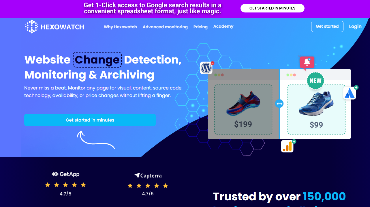 Công cụ theo dõi Website Hexowatch
