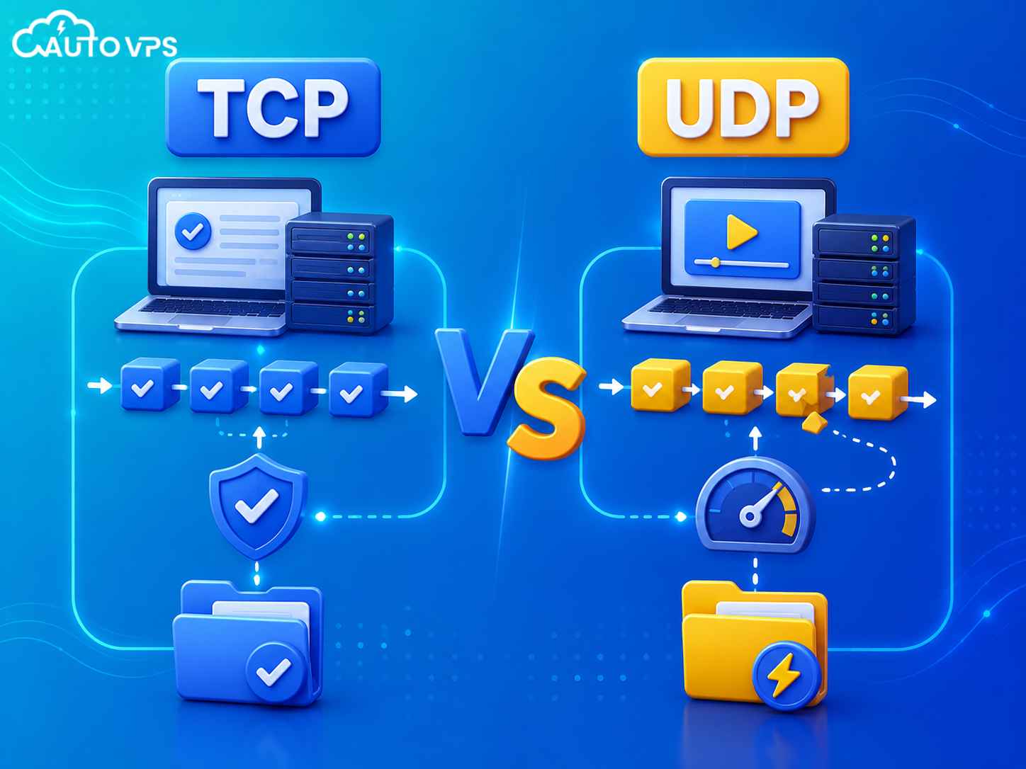 Giao thức TCP và UDP khác gì nhau