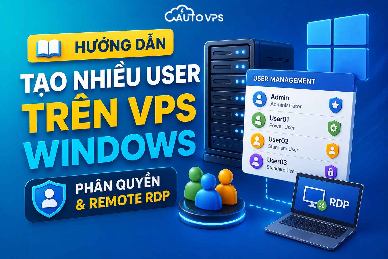 Hướng Dẫn Tạo Nhiều User Trên VPS Windows