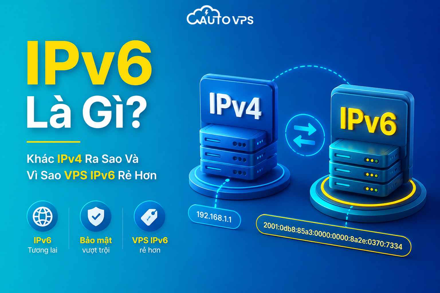 IPv6 Là Gì? Khác IPv4 Ra Sao Và Vì Sao VPS IPv6 Rẻ Hơn 2026