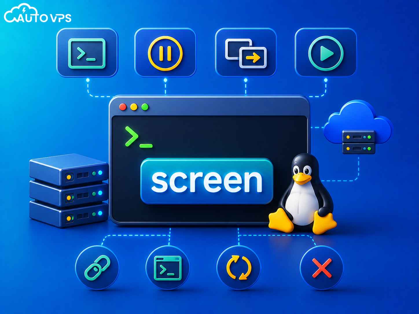 Lệnh screen trong linux