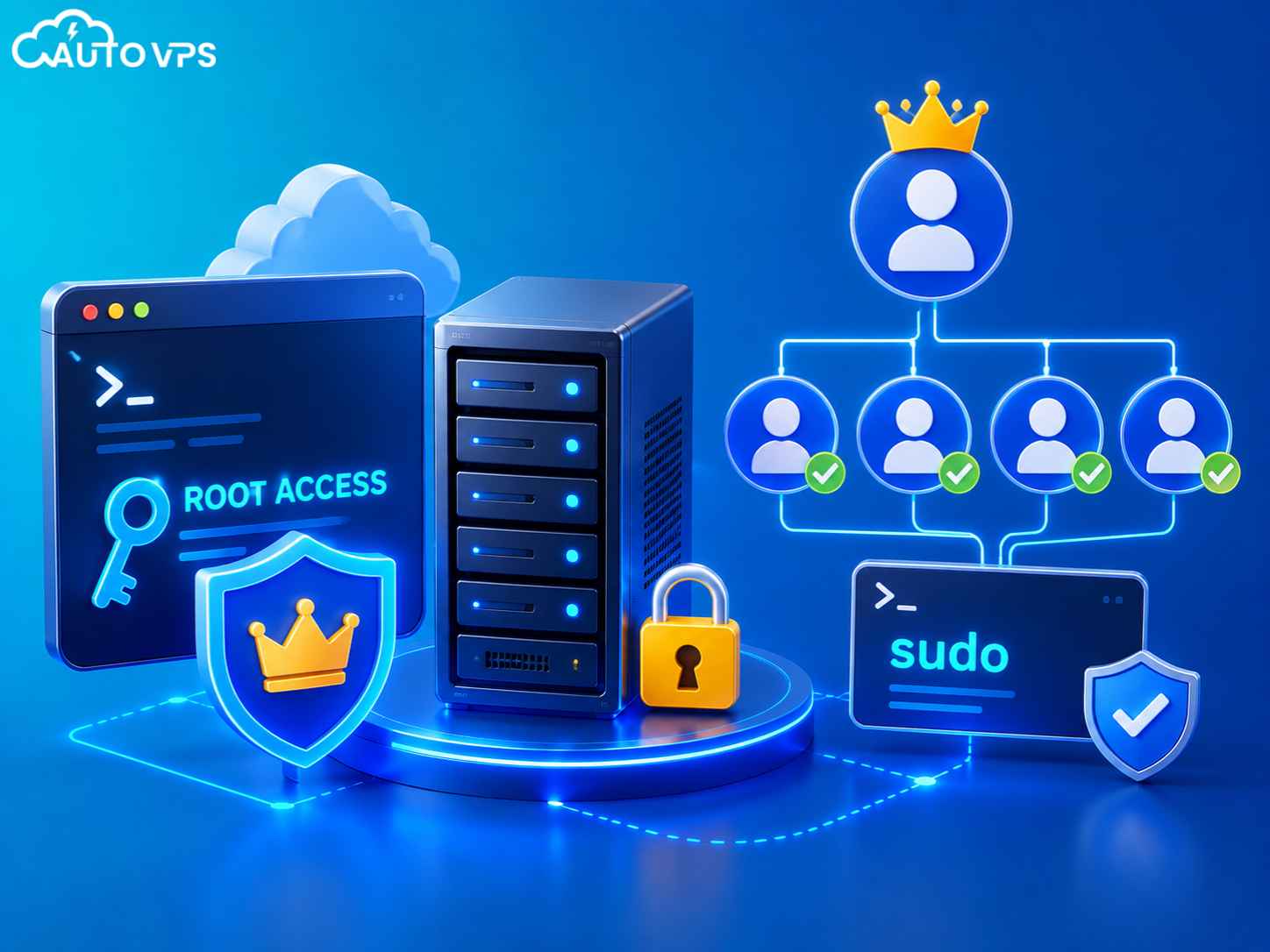 cách lấy quyền root và tạo nhiều user trên vps có quyền sudo