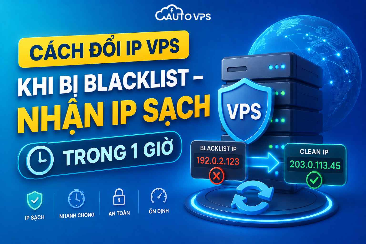 đổi IP VPS Khi Bị Blacklist