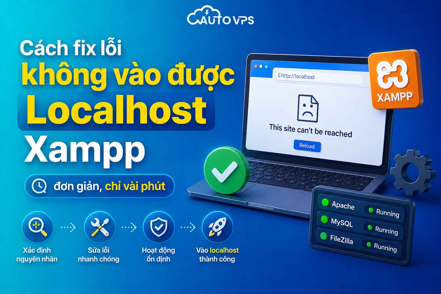 Cách fix lỗi không vào được Localhost Xampp đơn giản, chỉ vài phút